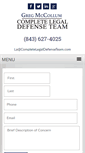 Mobile Screenshot of criminallawyermyrtlebeach.com